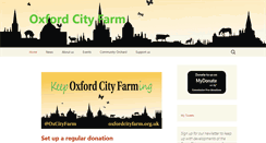 Desktop Screenshot of oxfordcityfarm.org.uk