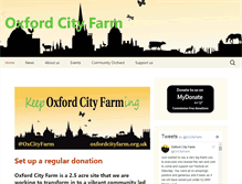 Tablet Screenshot of oxfordcityfarm.org.uk